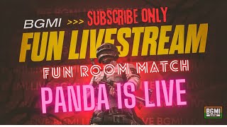 😂Fun Room Match 🤣Gameplay PANDA IS LIVE Live Stream pandaliveyt games bgmi pubgmobile [upl. by Haididej]