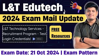 LampT 2024 Hiring Exam Update  Exam Date 21 Oct 2024  LampT Exam Pattern 2024 Free Resources [upl. by Oznole178]