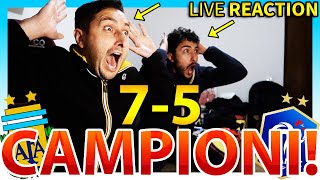 🏆 CAMPIONI‼️ ARGENTINAFRANCIA 75 LIVE REACTION [upl. by Einttirb14]