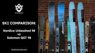 Ski Comparison Nordica Unleashed 98 vs Salomon QST 98 [upl. by Dnob]