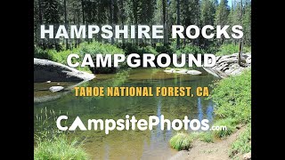 Hampshire Rocks Campground  Tahoe National Forest California Campsite Photos [upl. by Ivah]