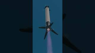 Landing a booster in KSP flight space spaceflight spacex elonmusk short falcon9 nasa [upl. by Koehler]