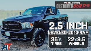 Leveled RAM on 35s with XD Rockstar 22x95 Wheels amp 12mm Offset  AmericanTrucks Customer Builds [upl. by Bekha464]