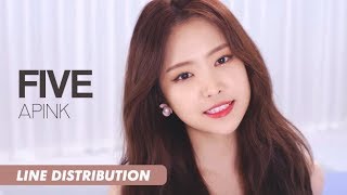 Apink 에이핑크  FIVE  Line Distribution [upl. by Nivlen131]