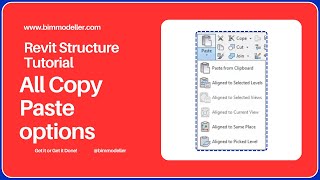 05Revit Structure All about Copy and Paste From Clipboard in Revit [upl. by Ailegave]