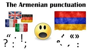 How the punctuation looks like in the Armenian language [upl. by Yluj976]