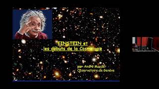 Conférence SVSN EinsteinCosmologie André Maeder [upl. by Kingsley82]