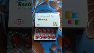 Resoten 10 tablet  Isotretinoin capsules ip 10 mg  resoten 10 capsule uses in hindi [upl. by Akeem771]