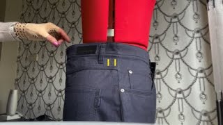 Pinning techniques  Pants  take in waist and seat [upl. by Nealey]