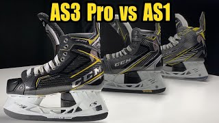 CCM Super Tacks AS3 PRO VS AS1 Hockey Skates review  Which is better [upl. by Zebedee]