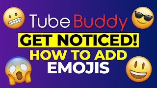 😀How to add Emojis on YouTube FOR FREE to help YOU stand out🔥 [upl. by Sile]