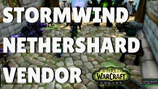 Illidari Nethershard VendorQuartermaster in Stormwind  WoW Legion World of Warcraft [upl. by Pallaten]