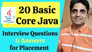 20 Basic Core Java Interview Questions amp Answers TCS Accenture Cognizant Infosys Wipro HCL [upl. by Hartzell596]