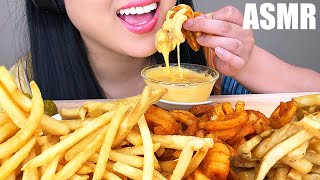 ASMR MOST POPULAR FAST FOOD FRIES  CHEESE SAUCE No Talking  ASMR Phan [upl. by Hurlbut]