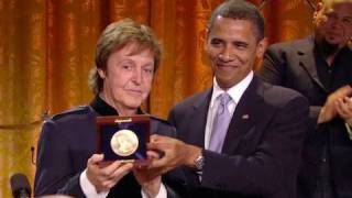 President Obama Honors Paul McCartney [upl. by Norvan565]