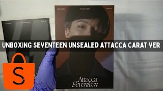 SEVENTEEN 세븐틴  Attacca Carat ver Unsealed album Dino ver Unboxing  Shopee KPop Finds Unboxing [upl. by Alled]