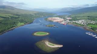 Ben Nevis from Loch Linnhe  DJI Mini 3 4k [upl. by Ahsinotna297]