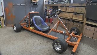 Making a Motorised Go Cart with NO WELDER and simple tools 1  ChassisEngine [upl. by Devlen]