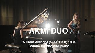 AKMI DUO William Albright 1944 1998 1984 Sonata for alto and piano [upl. by Gnav]