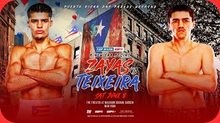 Xander Zayas vs P Teixeira LIVE Full Fight Blow by Blow Commentary [upl. by Eben]