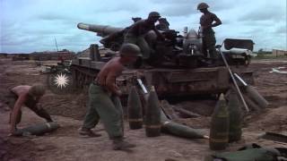 US Battery D 3rd Battalion 13th Artillery 25th Infantry Division fires M110 HD Stock Footage [upl. by Schindler811]