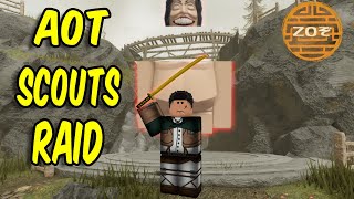 DESTROYING A SERVER AS THE SCOUTS FROM AOT  Roblox ZOぞ Raid [upl. by Lucio75]