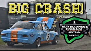 Mayday Madness Race day 2024 at Castle Combe Circuit Plus big crash [upl. by Carmelle]