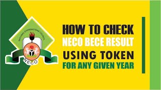 How to Check NECO BECE Result for Any Given Year [upl. by Borchers]