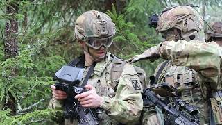 Estonian Division Commander Observes 10th Mtn Div Live Fire Exercise  NATO Training in Estonia [upl. by Jacquelynn]