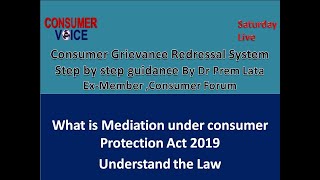 What is Mediation under Consumer Protection Act 2019Understand the Law [upl. by Terchie]