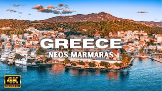 4K Walking Tour of Greece  NEOS MARMARAS  Sithonia  Chalkidiki  Travel Greece 2023 [upl. by Strephon]