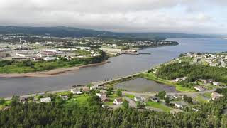 Flight Over Marystown Newfoundland remastered [upl. by Dewitt]