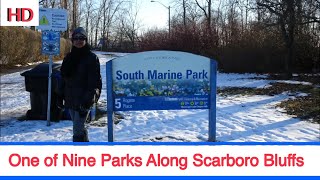 South Marine Park Along Scarborough Bluffs amp Overlooking View of Lake Ontario [upl. by Sassan]