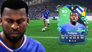 93 PATH TO GLORY FOFANA OBJECTIVE PLAYER REVIEW  EA FC 24 ULTIMATE TEAM [upl. by Neltiak]