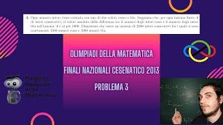 OLIMPIADI DELLA MATEMATICA  PROBLEMA 3 FINALI NAZIONALI 2013 [upl. by Scott]