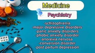 Psychiatric Mental Health Disorders Schizophrenia Depression Anxiety Conversion disorders [upl. by Corny]