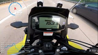 Suzuki VStrom 250 TOP SPEED [upl. by Priscella]