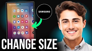 How to Change Icon Size on Samsung Phone [upl. by Leitman90]