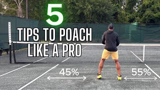 DOMINATE the net Five poaching tips to win more doubles matches [upl. by Theodore]