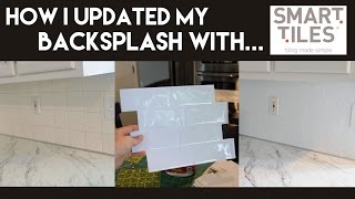 How I Updated My Backsplash with Smart Tiles [upl. by Karil]