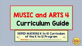 DEPED MATATAG MUSIC AND ARTS 4 CURRICULUM GUIDE with FREE downloadable files depedmatatag [upl. by Gebler]