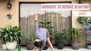 Low Impact Workout for A Flatter Tummy  Reduce Bloating [upl. by Weatherby]