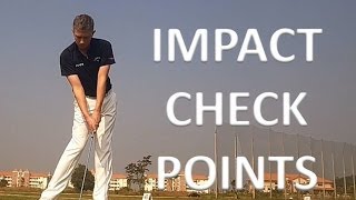 Golf Impact Position Check Points [upl. by Ainimre]