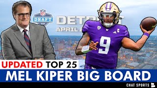 UPDATED Mel Kiper 2024 NFL Draft Big Board  Top 25 Draft Prospects Ft Michael Penix amp Brock Bowers [upl. by Mandell]