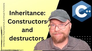 C Inheritance constructors and destructors in base and derived classes 3 [upl. by Dalt667]