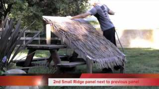 Viro Palm Thatch Roof Installation  Thatched Roofing  Palm Thatch [upl. by Phio]