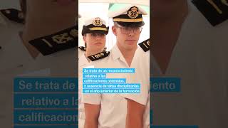 SHORT  Así fue la primera jornada de la PRINCESA LEONOR en la Escuela Naval Militar de Marín [upl. by Godspeed414]