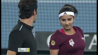 Roger FedererSania Mirza vs Bruno SoaresDaniela Hantuchova IPTL Delhi 2014 Full Match [upl. by Starkey]