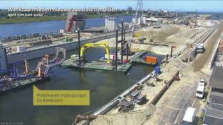 Werkzaamheden Zeesluis IJmuiden Q2 2020  Timelapse [upl. by Ettesil]