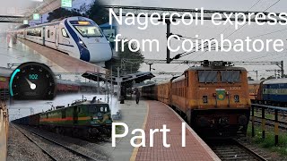 Coimbatore to Nagercoil Express Scenic Journey from Coimbatore to Dindigul Part 1 [upl. by Aliab676]